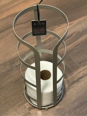 Bino Gladiator Toilet Paper Reserve in Gray - Silver!